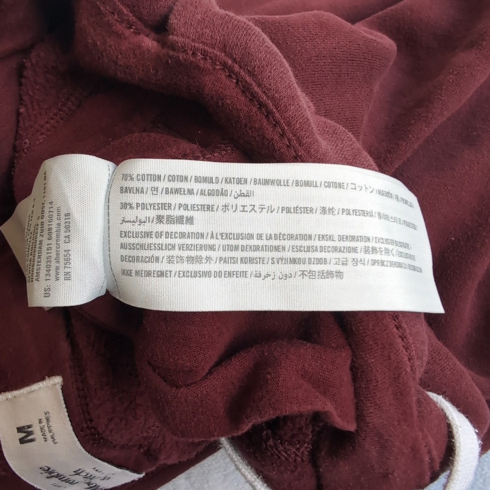 Y2k Abercrombie & Fitch Sweatpants Mens Medium Vintage Lounge Logo Joggers Baggy - Picture 6 of 9